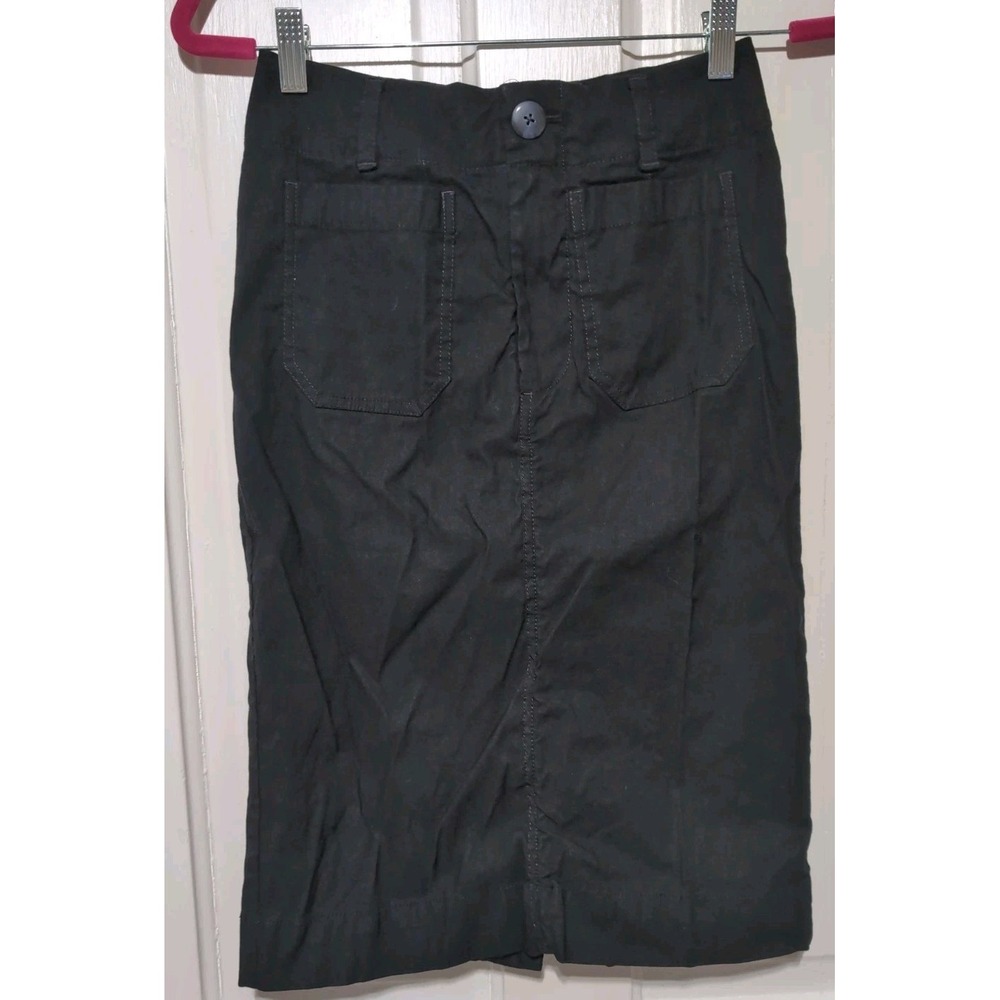 Maeve Anthropologie The Colette Skirt Black  Pencil Career Woman's XS(1668)G